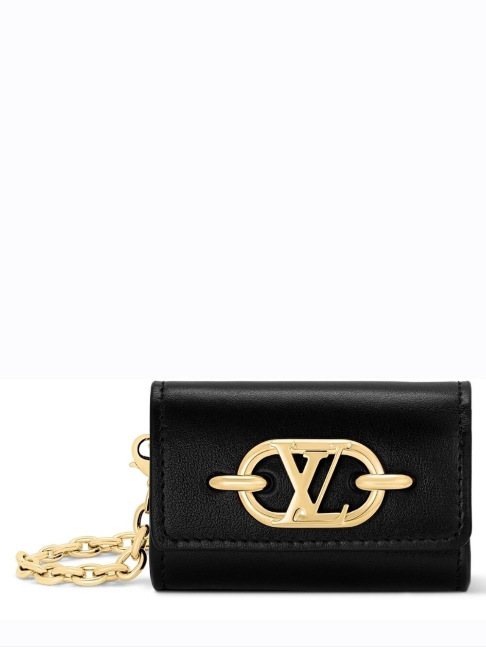 BNIB! RARE! Louis Vuitton LV Link Earphone Air Pod Case Holder Leather BAG CHARM